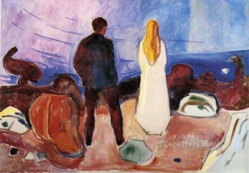 Edvard Munch Painting - the lonely ones 1935 Edvard Munch